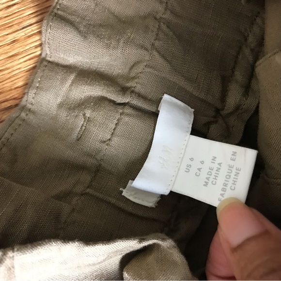 H&M Tan Paperbag Pants - Picture 3 of 7